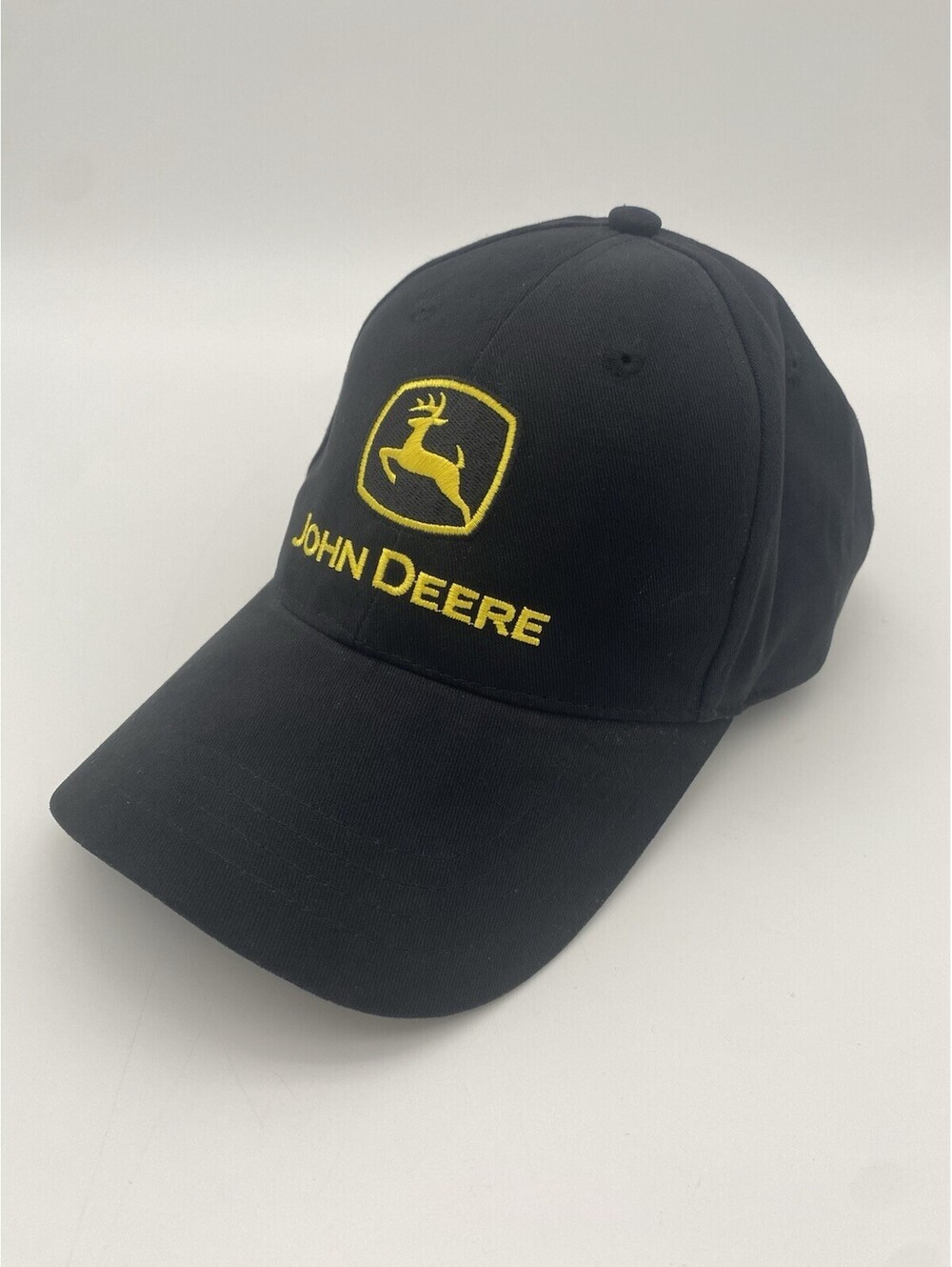 John Deere Adjustable Black & Yellow Hat - Nothing Runs Like a Deere